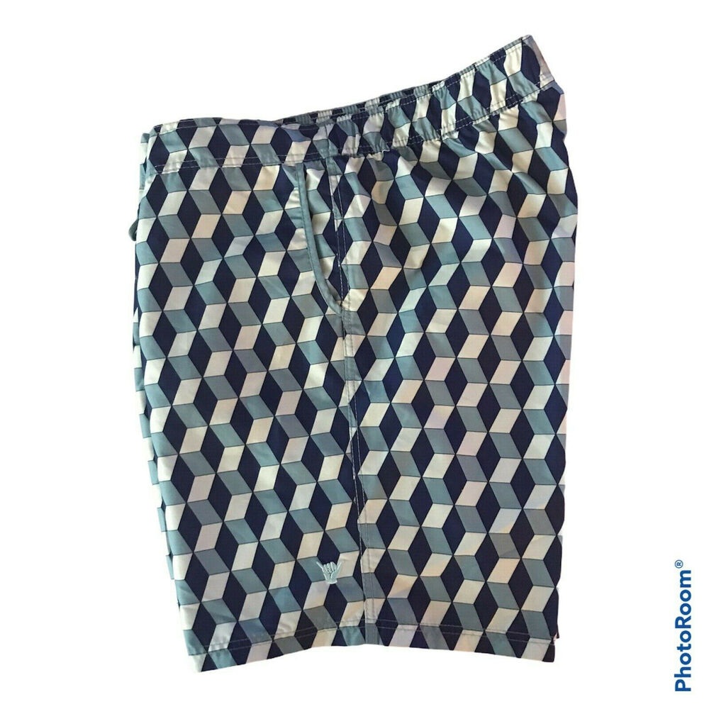 Beach Bros. Mens Swim Trunks w Mesh Lining Swimming Bathing Fixed Waistband Suit - Picture 3 of 6